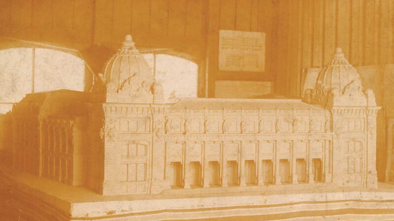 1894, macheta Palatul Poștelor